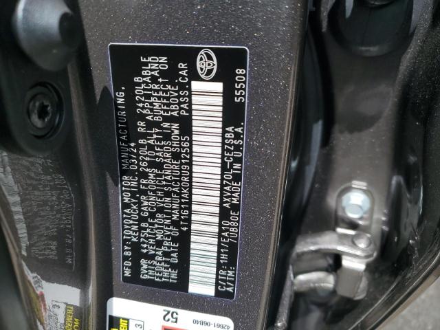 4T1G11AK0RU912565 - 2024 TOYOTA CAMRY SE NIGHT SHADE GRAY photo 13