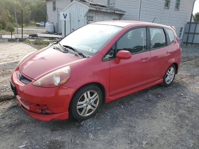JHMGD386X7S058126 - 2007 HONDA FIT S RED photo 1
