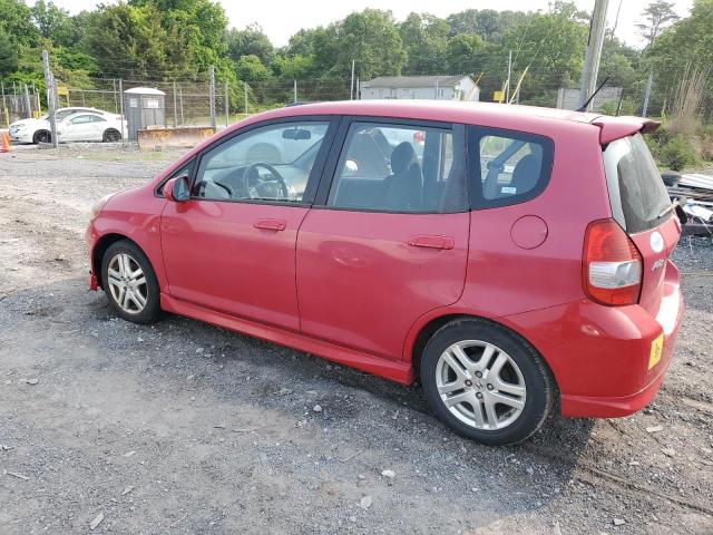 JHMGD386X7S058126 - 2007 HONDA FIT S RED photo 2