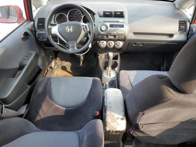 JHMGD386X7S058126 - 2007 HONDA FIT S RED photo 8