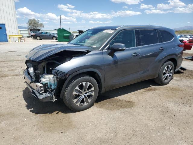 5TDGZRAH9MS515417 - 2021 TOYOTA HIGHLANDER XLE CHARCOAL photo 1