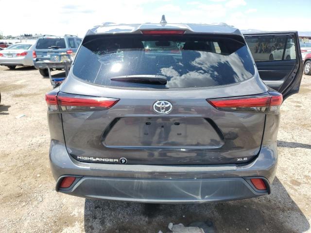 5TDGZRAH9MS515417 - 2021 TOYOTA HIGHLANDER XLE CHARCOAL photo 6