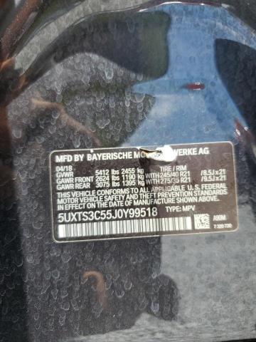 5UXTS3C55J0Y99518 - 2018 BMW X3 XDRIVEM40I 灰色 照片 13