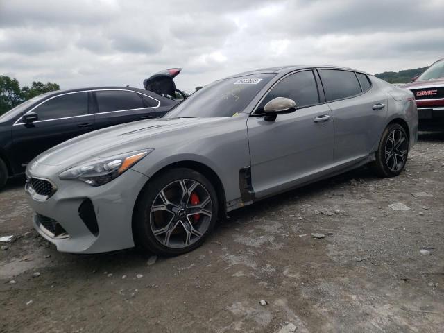 KNAE45LC3J6039402 - 2018 KIA STINGER GT1 GRAY photo 1