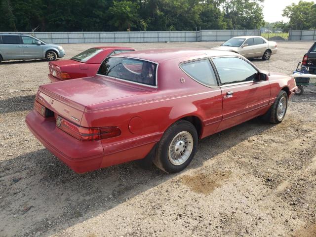 1MEBM62F9JH712803 - 1988 MERCURY COUGAR XR7 RED photo 3