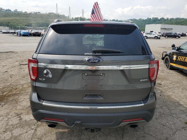 1FM5K8D86JGC39944 - 2018 FORD EXPLORER XLT GRAY photo 6