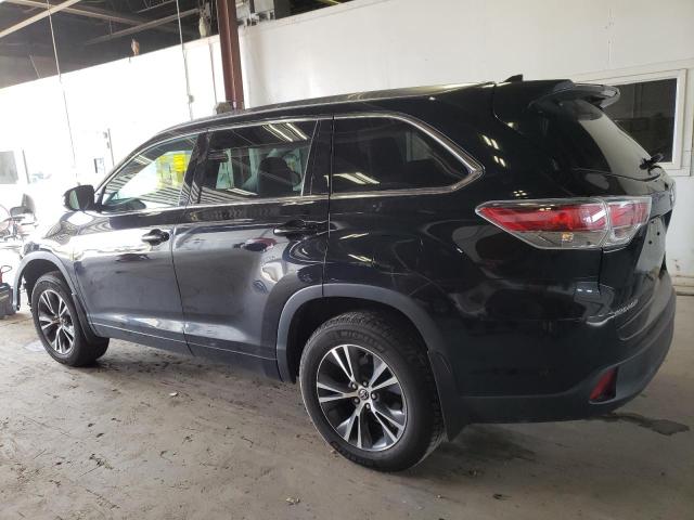 5TDJKRFH3GS232924 - 2016 TOYOTA HIGHLANDER XLE Սև լուսանկար 2