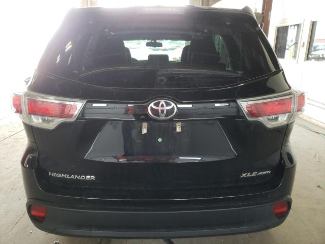 5TDJKRFH3GS232924 - 2016 TOYOTA HIGHLANDER XLE Սև լուսանկար 6