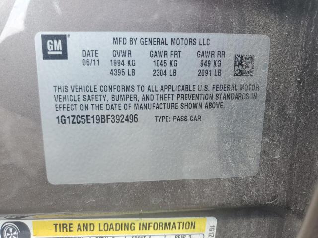 1G1ZC5E19BF392496 - 2011 CHEVROLET MALIBU 1LT TAN photo 12