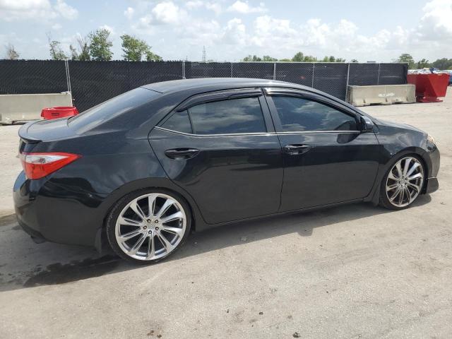 2T1BURHE4EC047918 - 2014 TOYOTA COROLLA L BLACK photo 3