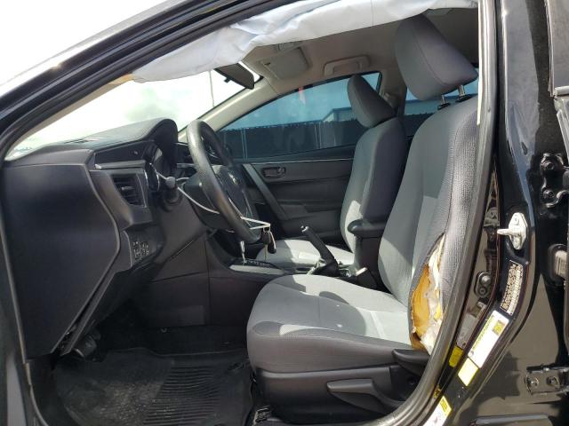 2T1BURHE4EC047918 - 2014 TOYOTA COROLLA L BLACK photo 7