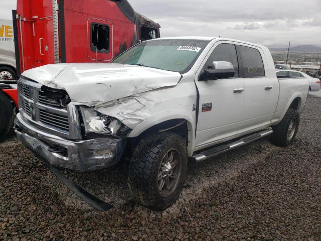 3C63D3ML3CG307760 - 2012 DODGE RAM 3500 LARAMIE WHITE photo 2