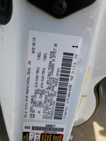 5TFRX5GN3JX112463 - 2018 TOYOTA TACOMA ACCESS CAB თეთრი ფოტო 12