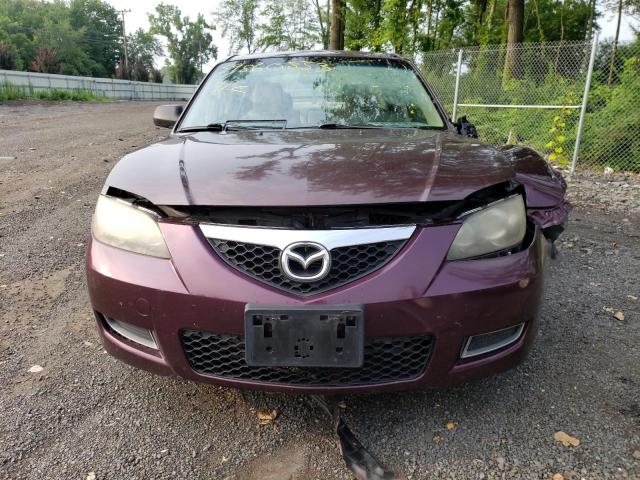 JM1BK32G371676512 - 2007 MAZDA MAZDA3 I BURGUNDY photo 5