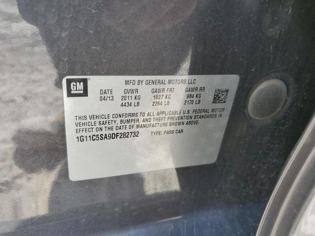 1G11C5SA9DF282732 - 2013 CHEVROLET MALIBU 1LT 灰色 照片 12