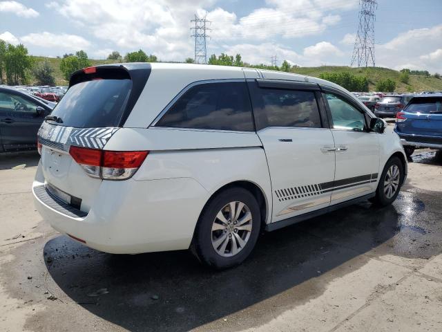 5FNRL5H63EB056320 - 2014 HONDA ODYSSEY EXL WHITE photo 3