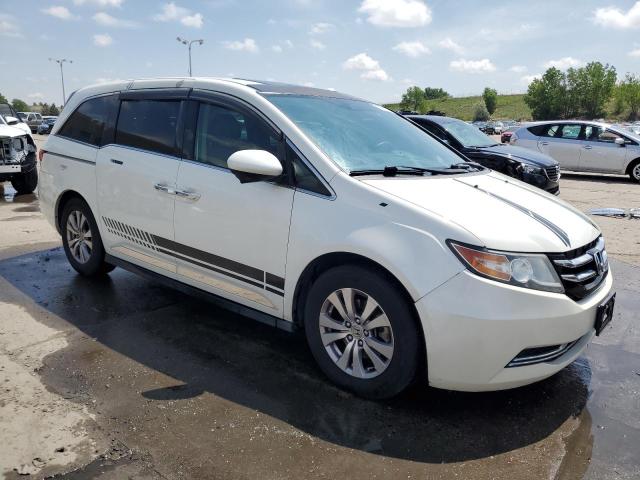 5FNRL5H63EB056320 - 2014 HONDA ODYSSEY EXL WHITE photo 4