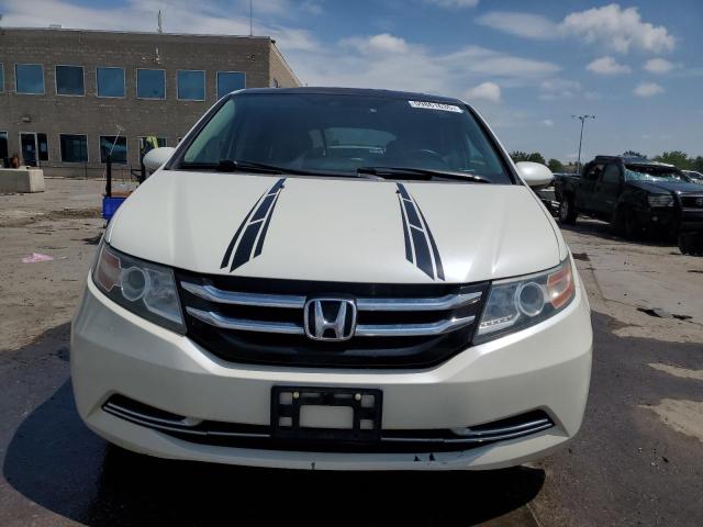 5FNRL5H63EB056320 - 2014 HONDA ODYSSEY EXL WHITE photo 5