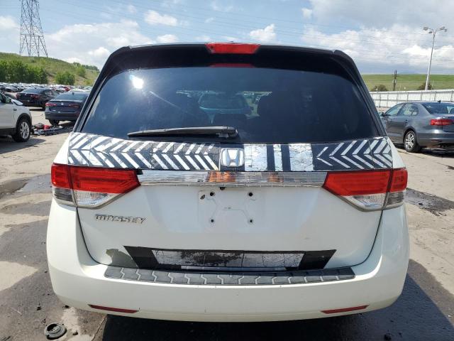 5FNRL5H63EB056320 - 2014 HONDA ODYSSEY EXL WHITE photo 6
