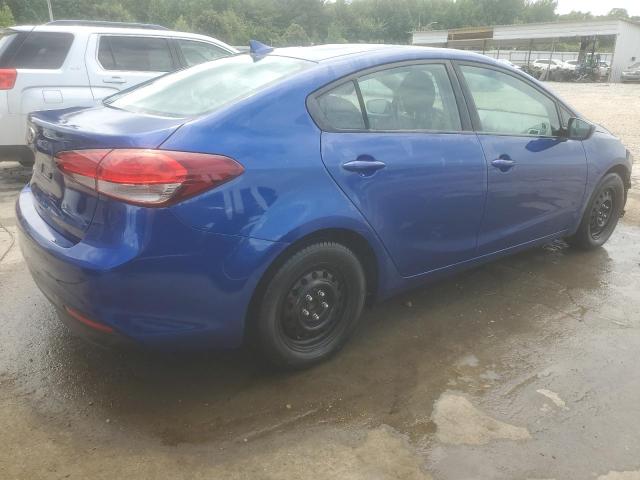 3KPFK4A74HE110687 - 2017 KIA FORTE LX BLUE photo 3