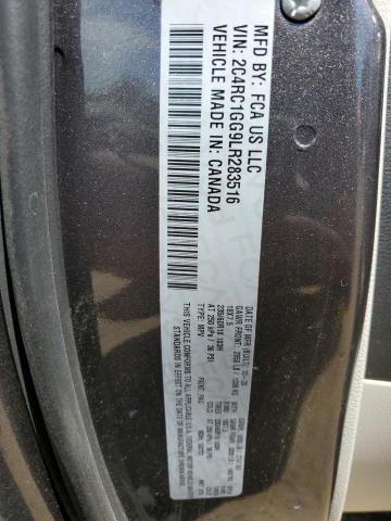 2C4RC1GG9LR283516 - 2020 CHRYSLER PACIFICA LIMITED GRAY photo 13