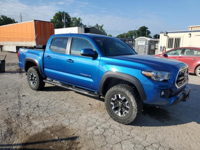 3TMCZ5AN3HM067369 - 2017 TOYOTA TACOMA DOUBLE CAB BLUE photo 4