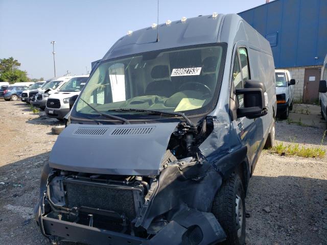 3C6URVJG5KE561697 - 2019 RAM PROMASTER 3500 HIGH ლურჯი ფოტო 1