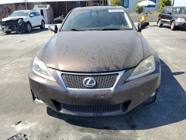 JTHBF5C2XC2102429 - 2012 LEXUS IS 250 BROWN photo 5