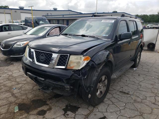 5N1AR18U66C635427 - 2006 NISSAN PATHFINDER LE BLACK photo 1