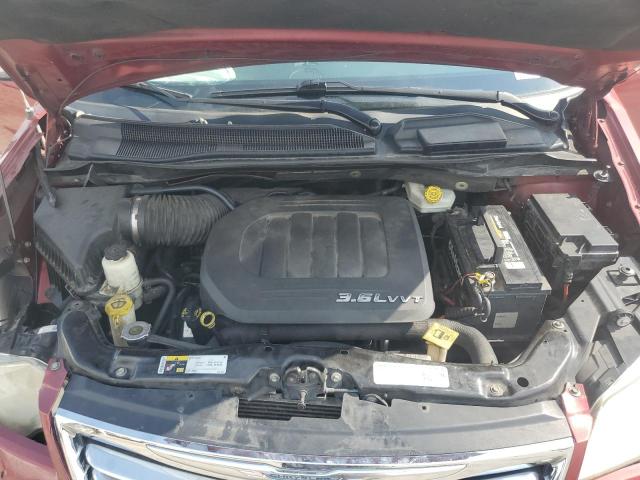 2C4RC1CG7ER225137 - 2014 CHRYSLER TOWN & COU TOURING L RED photo 12