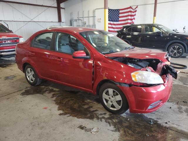 KL1TD5DE9AB086863 - 2010 CHEVROLET AVEO LS RED photo 4