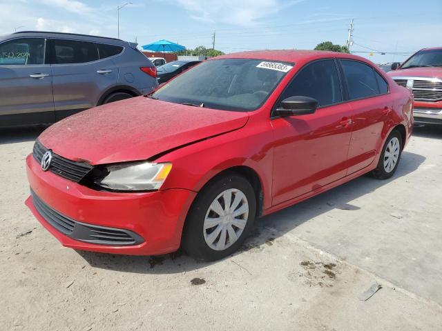 3VW2K7AJ1DM432650 - 2013 VOLKSWAGEN JETTA BASE RED photo 1