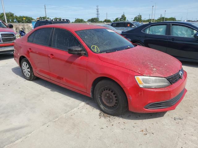 3VW2K7AJ1DM432650 - 2013 VOLKSWAGEN JETTA BASE RED photo 4
