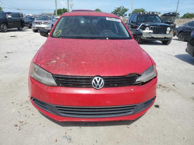 3VW2K7AJ1DM432650 - 2013 VOLKSWAGEN JETTA BASE RED photo 5