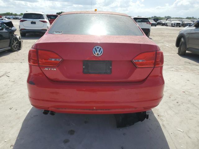 3VW2K7AJ1DM432650 - 2013 VOLKSWAGEN JETTA BASE RED photo 6