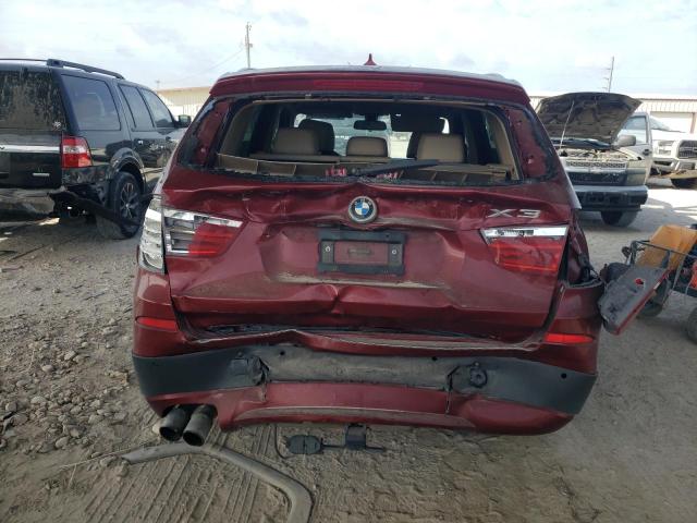 5UXWX7C53EL983461 - 2014 BMW X3 XDRIVE35I RED photo 6