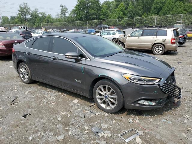 3FA6P0PU1HR327524 - 2017 FORD FUSION SE PHEV GRAY photo 4