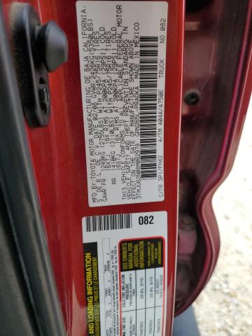 3TMJU62N08M062978 - 2008 TOYOTA TACOMA DOUBLE CAB PRERUNNER RED photo 12