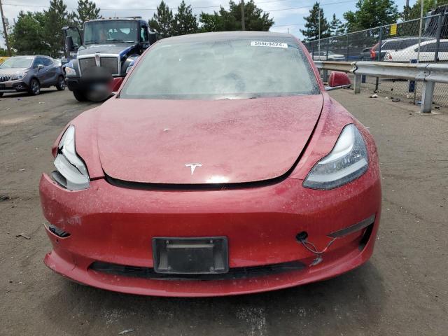 5YJ3E1EB2JF091449 - 2018 TESLA MODEL 3 RED photo 5