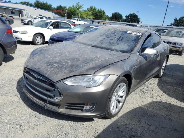 5YJSA1E44FF102371 - 2015 TESLA MODEL S ყავისფერი ფოტო 1