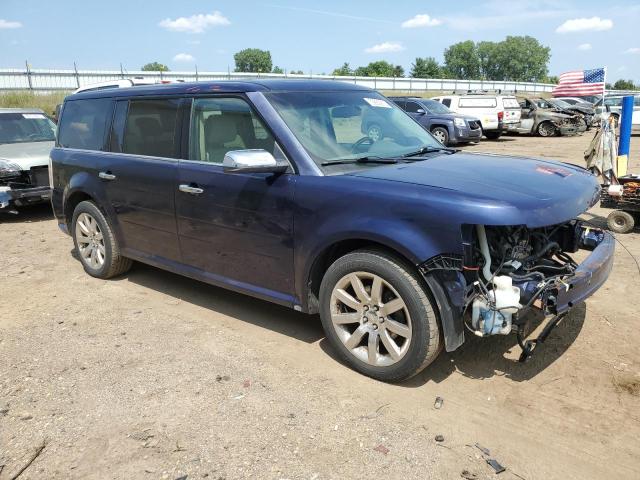 2FMHK6DC6BBD13703 - 2011 FORD FLEX LIMITED BLUE photo 4