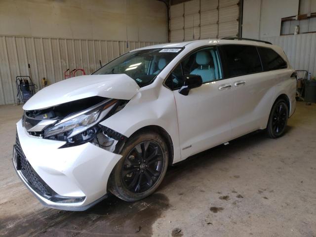 5TDDRKEC8MS017170 - 2021 TOYOTA SIENNA XSE WHITE photo 1