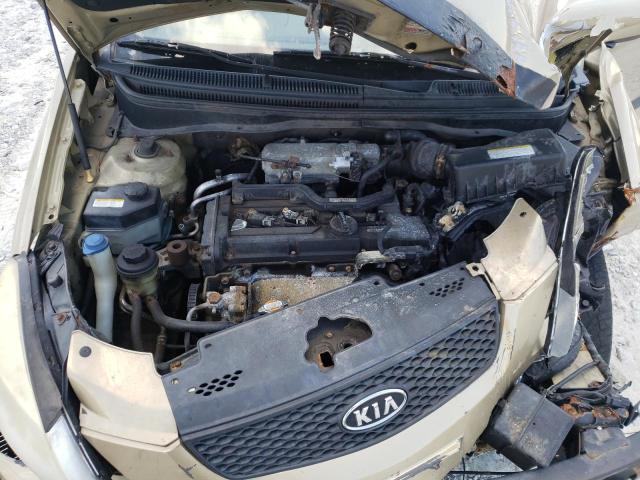 KNADE123176239366 - 2007 KIA RIO BASE GOLD photo 7