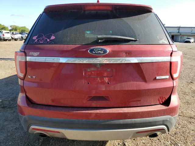 1FM5K7DHXGGC71489 - 2016 FORD EXPLORER XLT RED photo 6