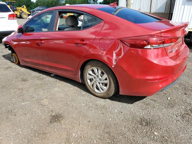 KMHD74LF2HU399224 - 2017 HYUNDAI ELANTRA SE RED photo 2