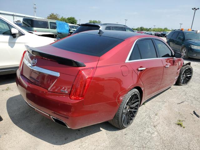 1G6AT5S30E0123596 - 2014 CADILLAC CTS PREMIUM COLLECTION RED photo 3