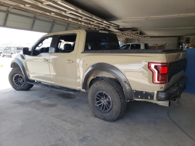 1FTFW1RG1KFD45861 - 2019 FORD F150 RAPTOR TAN photo 2