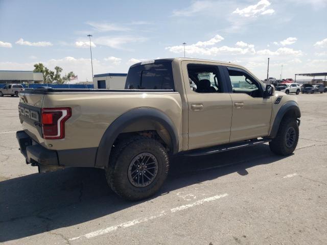 1FTFW1RG1KFD45861 - 2019 FORD F150 RAPTOR TAN photo 3