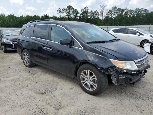 5FNRL5H62BB096481 - 2011 HONDA ODYSSEY EXL BLACK photo 4