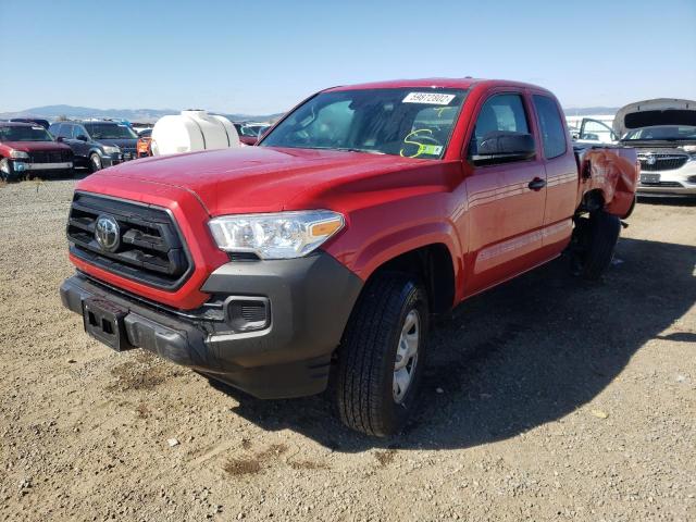 3TYSX5EN7NT015853 - 2022 TOYOTA TACOMA ACCESS CAB MAROON photo 2